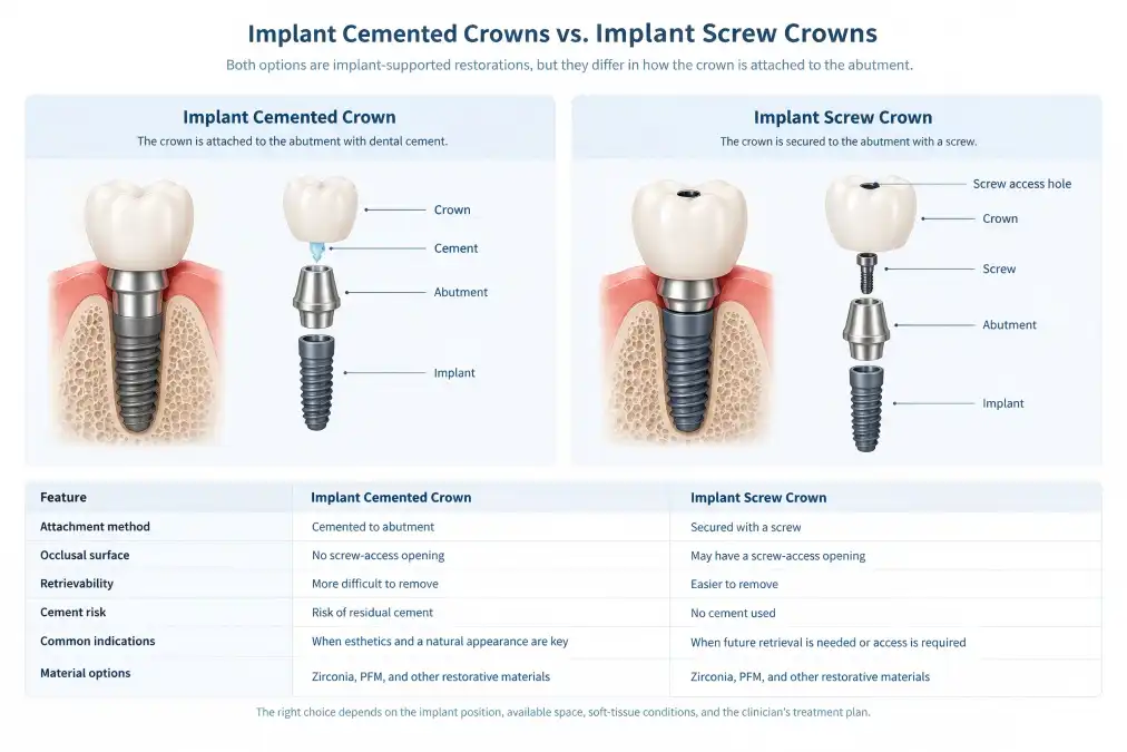 Implant Cemented Crown