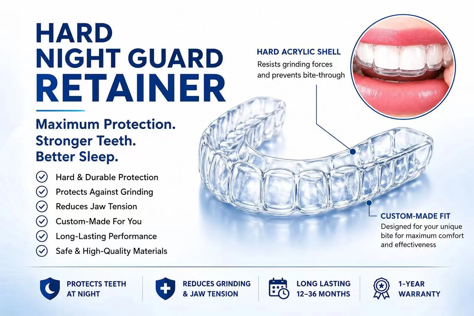 Hard Night Guard Retainer Hard Night Guard Retainer
