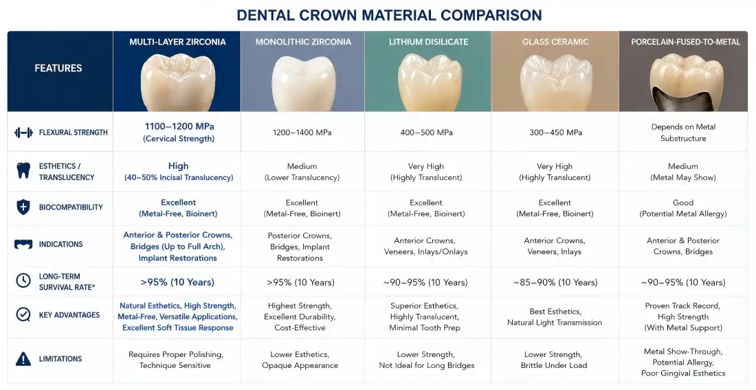 Multi-Layer Zirconia Multi-Layer Zirconia