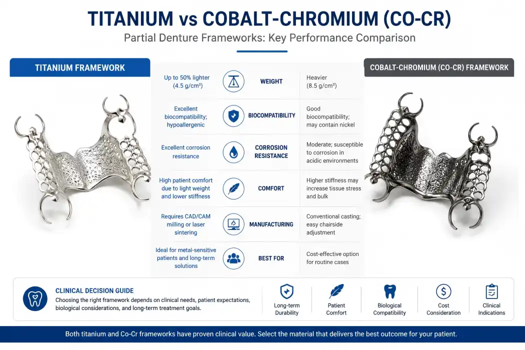 Titanium Partial Framework