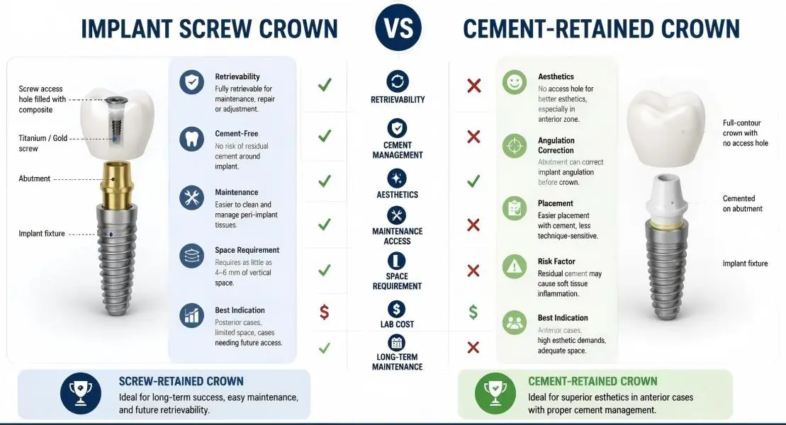 Implant Screw Crown Implant Screw Crown