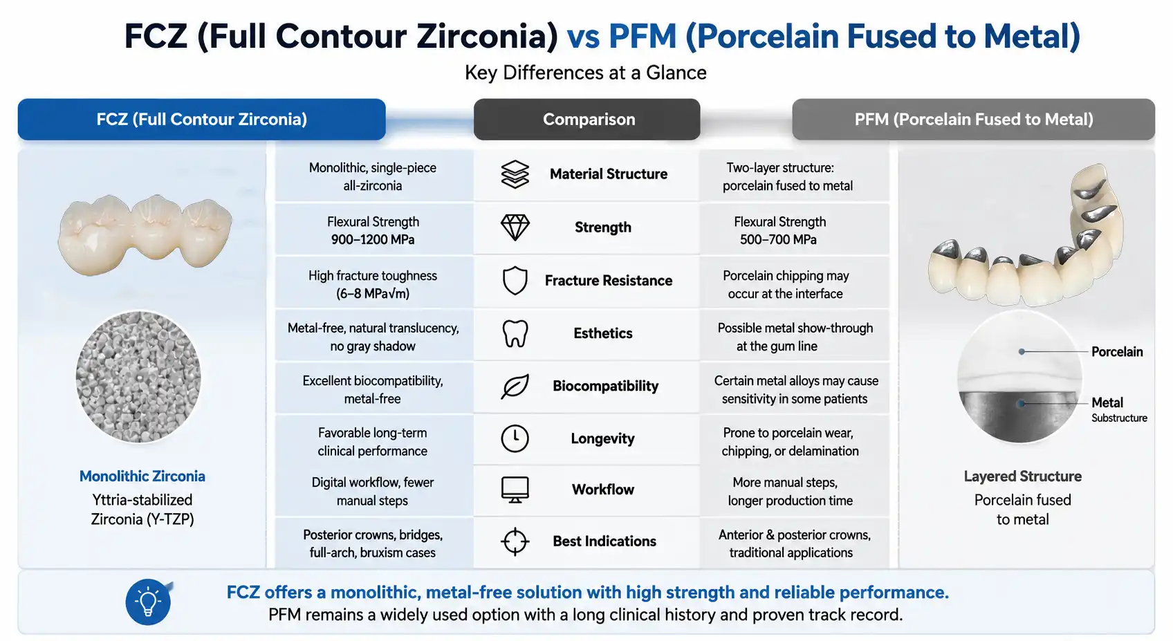 FCZ(Full Contour Zirconia）